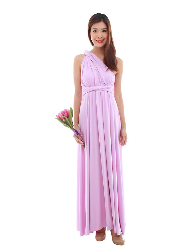 Cherie Convertible Maxi Dress in Lilac